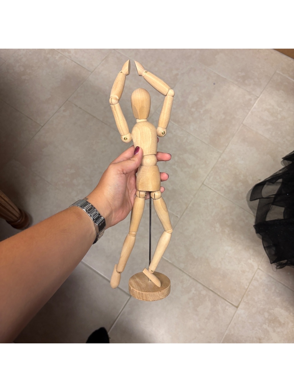 IKEA GESTALTA Wooden Mannequin 13” Posable Artist Model Sketch Figurine Decor